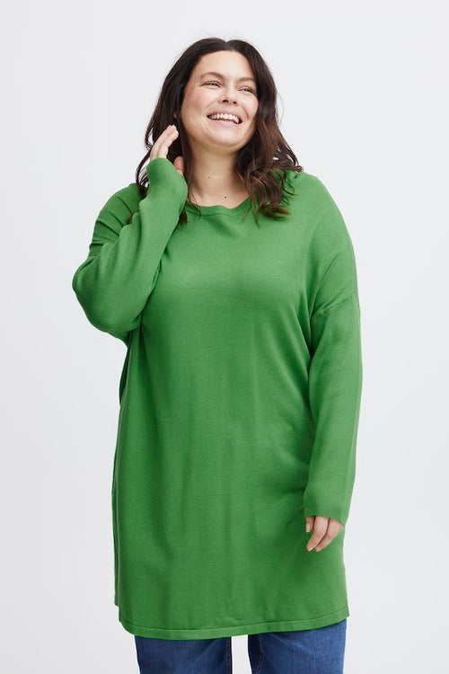 Simple Wish Blume Green Knitwear Dress