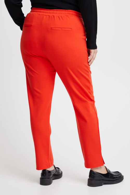 Fransa Bright Red Suit Trousers
